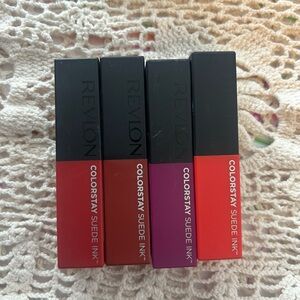 Revlon ColorStay Suede Ink Lipstick Set NEW (4 Shades)
